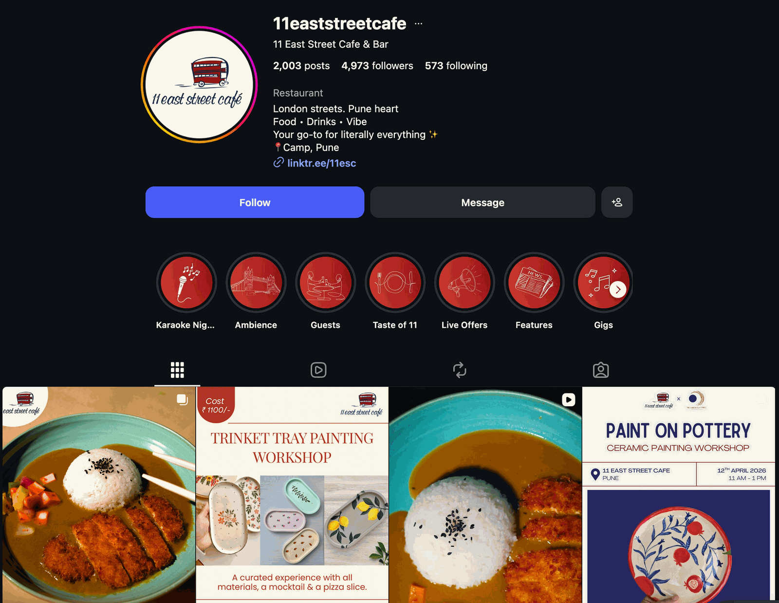 Instagram main page after Manopy revamp